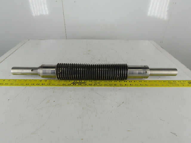 3-5/16" OD Industrial Pressure Slitter Cutter Roller 1-5/8" Shaft 32-1/2" OAL