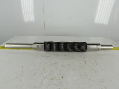 3-5/16" OD Industrial Pressure Slitter Cutter Roller 1-5/8" Shaft 32-1/2" OAL