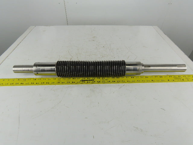 3-5/16" OD Industrial Pressure Slitter Cutter Roller 1-5/8" Shaft 32-1/2" OAL