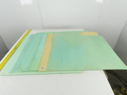 Garlock Multi Thickness Gasket Making Material Sheet 1/8" - 3/32" Mixed Lot Of 9