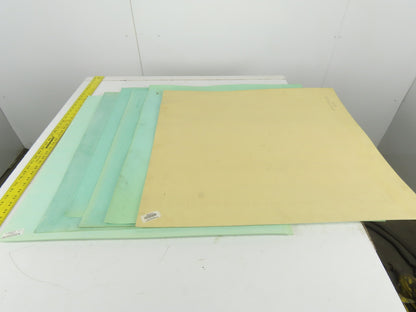 Garlock Multi Thickness Gasket Making Material Sheet 1/8" - 3/32" Mixed Lot Of 9