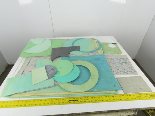 Garlock Multi Thickness Gasket Making Material Sheet 1/8" - 3/32" Mixed Lot Of 9