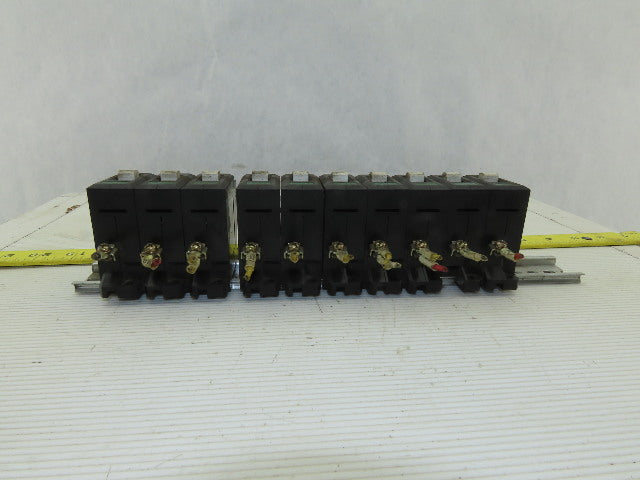 Idec NCR111 220V Circuit Breaker Assortment 10, 7, 5, 1 Amp Lot Of 10
