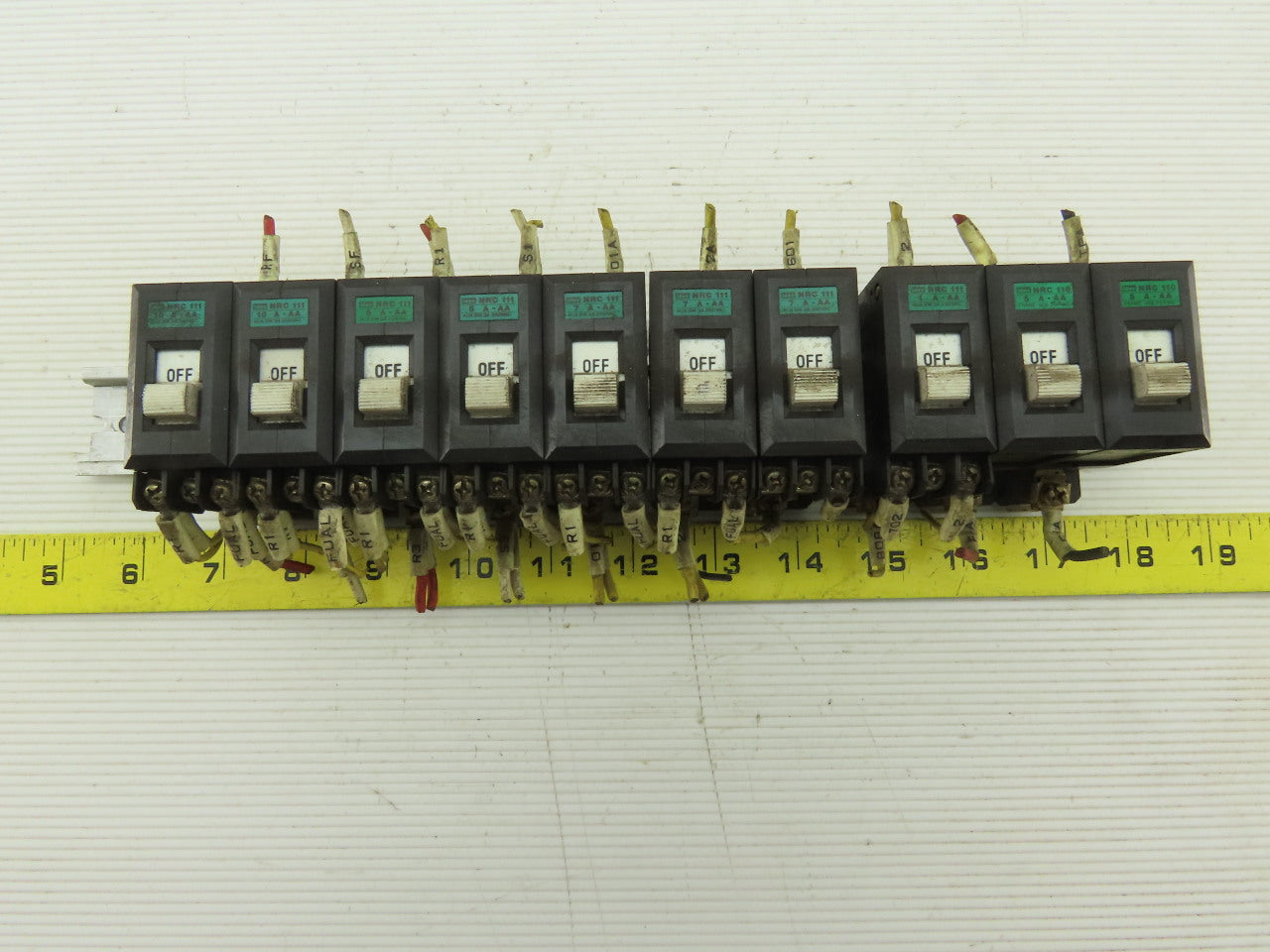 Idec NCR111 220V Circuit Breaker Assortment 10, 7, 5, 1 Amp Lot Of 10