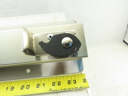 Lab Safety Supply 333SS 24" Stainless Steel 3 Spot Broom Mop Holder Wall Hook