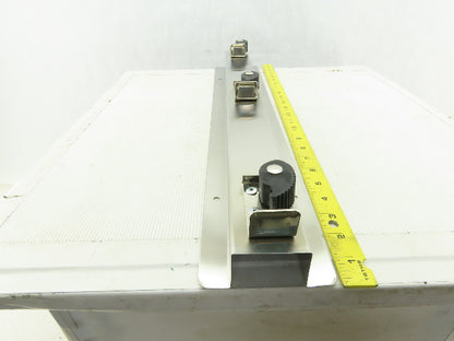 Lab Safety Supply 333SS 24" Stainless Steel 3 Spot Broom Mop Holder Wall Hook