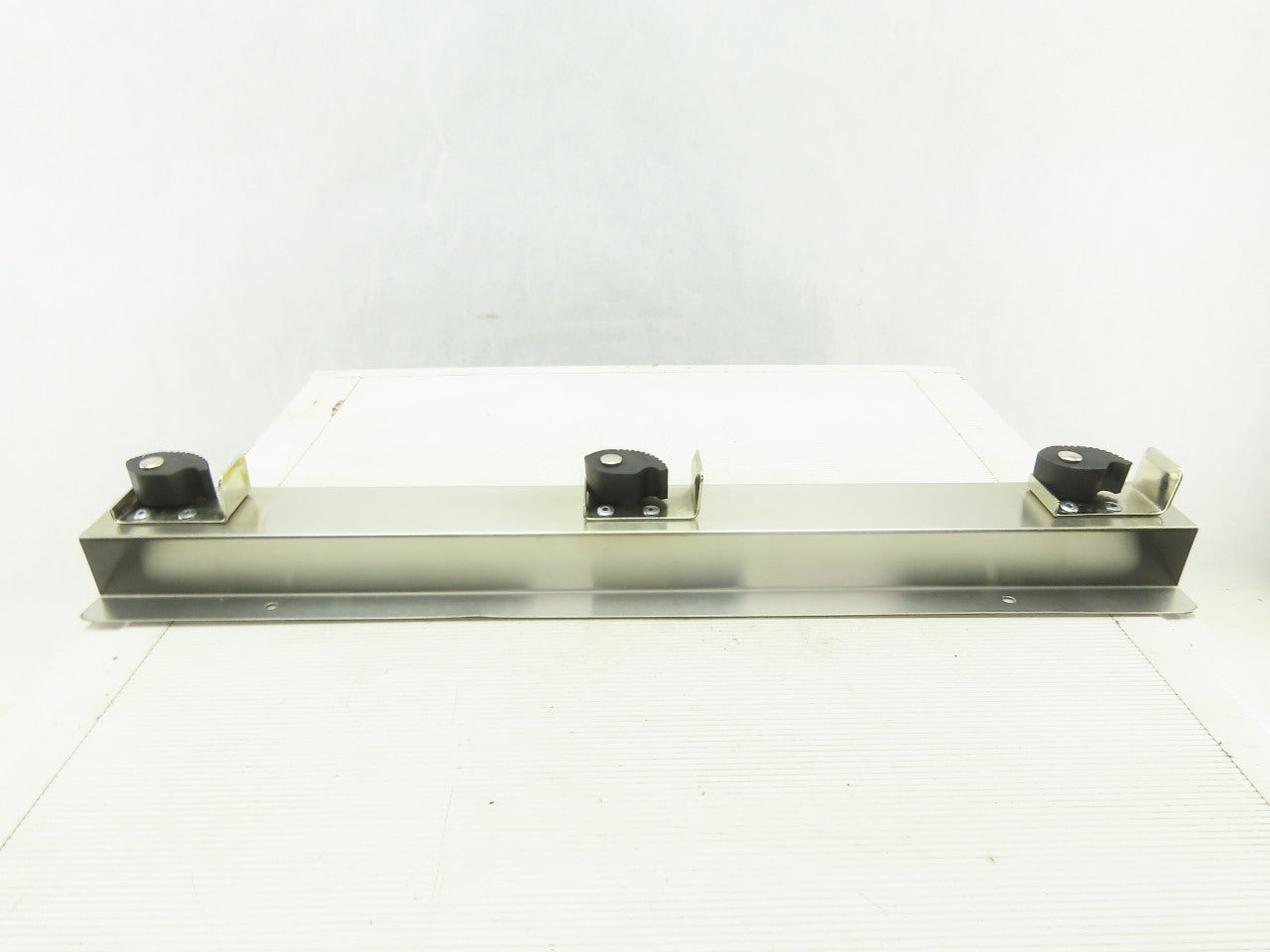 Lab Safety Supply 333SS 24" Stainless Steel 3 Spot Broom Mop Holder Wall Hook