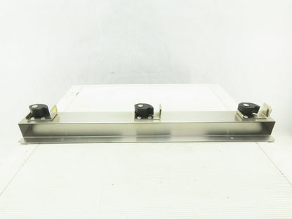 Lab Safety Supply 333SS 24" Stainless Steel 3 Spot Broom Mop Holder Wall Hook