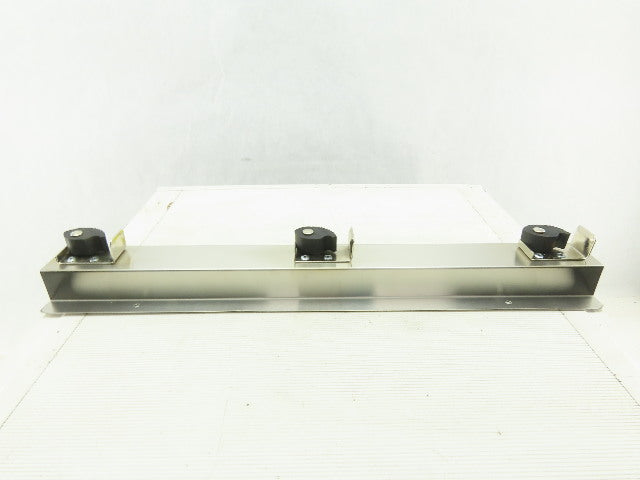 Lab Safety Supply 333SS 24" Stainless Steel 3 Spot Broom Mop Holder Wall Hook