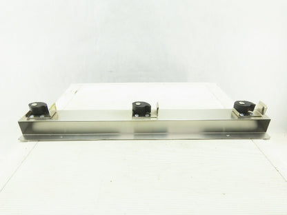 Lab Safety Supply 333SS 24" Stainless Steel 3 Spot Broom Mop Holder Wall Hook