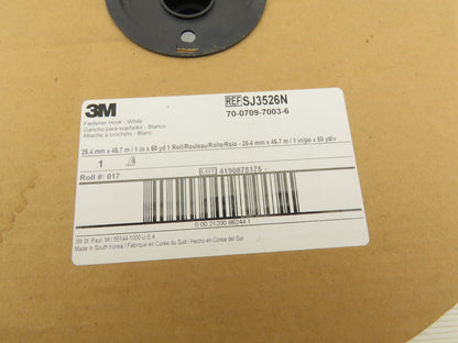 3M 25.4mm x 45.7mm 1" Adhesive Hook Fastener Tape 40 Yards for Hook & Loop