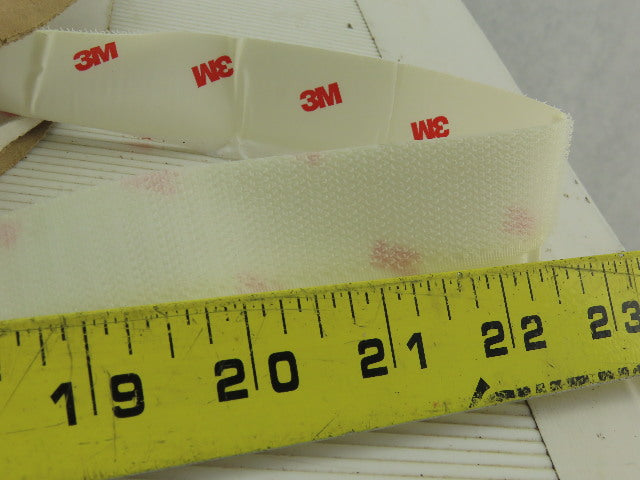 3M 25.4mm x 45.7mm 1" Adhesive Hook Fastener Tape 40 Yards for Hook & Loop