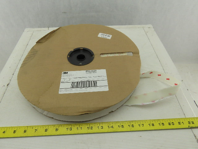 3M 25.4mm x 45.7mm 1" Adhesive Hook Fastener Tape 40 Yards for Hook & Loop