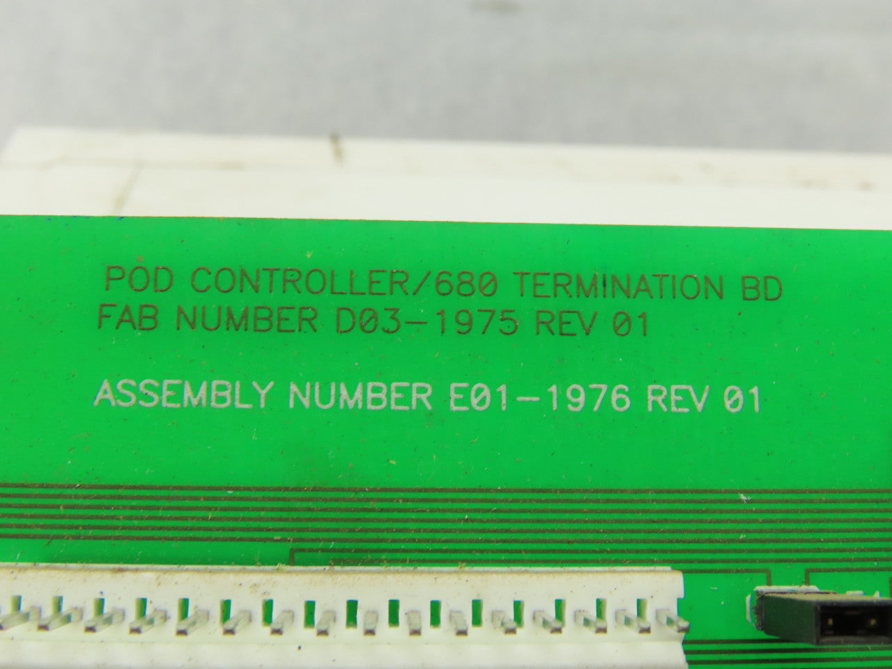 White Storage & Retrieval Systems D03-1975 Safety Control Board