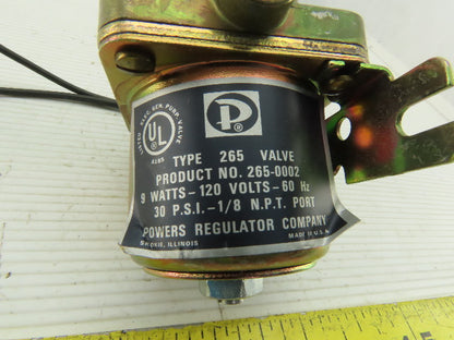 Powers 265-0002 Model 2S6 120V Solenoid Operated Regulator
