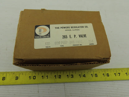 Powers 265-0002 Model 2S6 120V Solenoid Operated Regulator