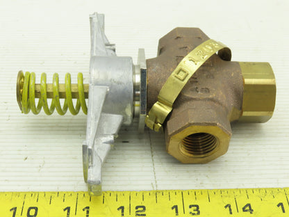 Schneider VK-7313-201-4-4 1/2" NPT Pneumatic 3-7 PSI 3 Way Mixing Valve