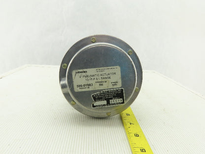 Siemens 599-01083 Model 010226 3 Way Pneumatic Actuator 4" 10-15 PSI 1" NPT Body
