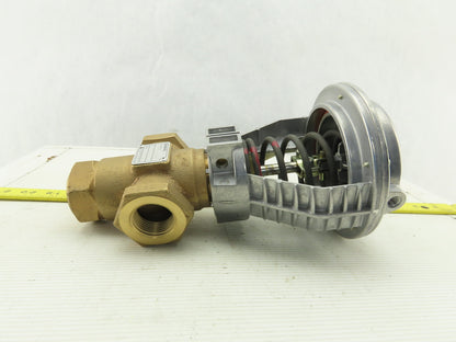 Siemens 599-01083 Model 010226 3 Way Pneumatic Actuator 4" 10-15 PSI 1" NPT Body