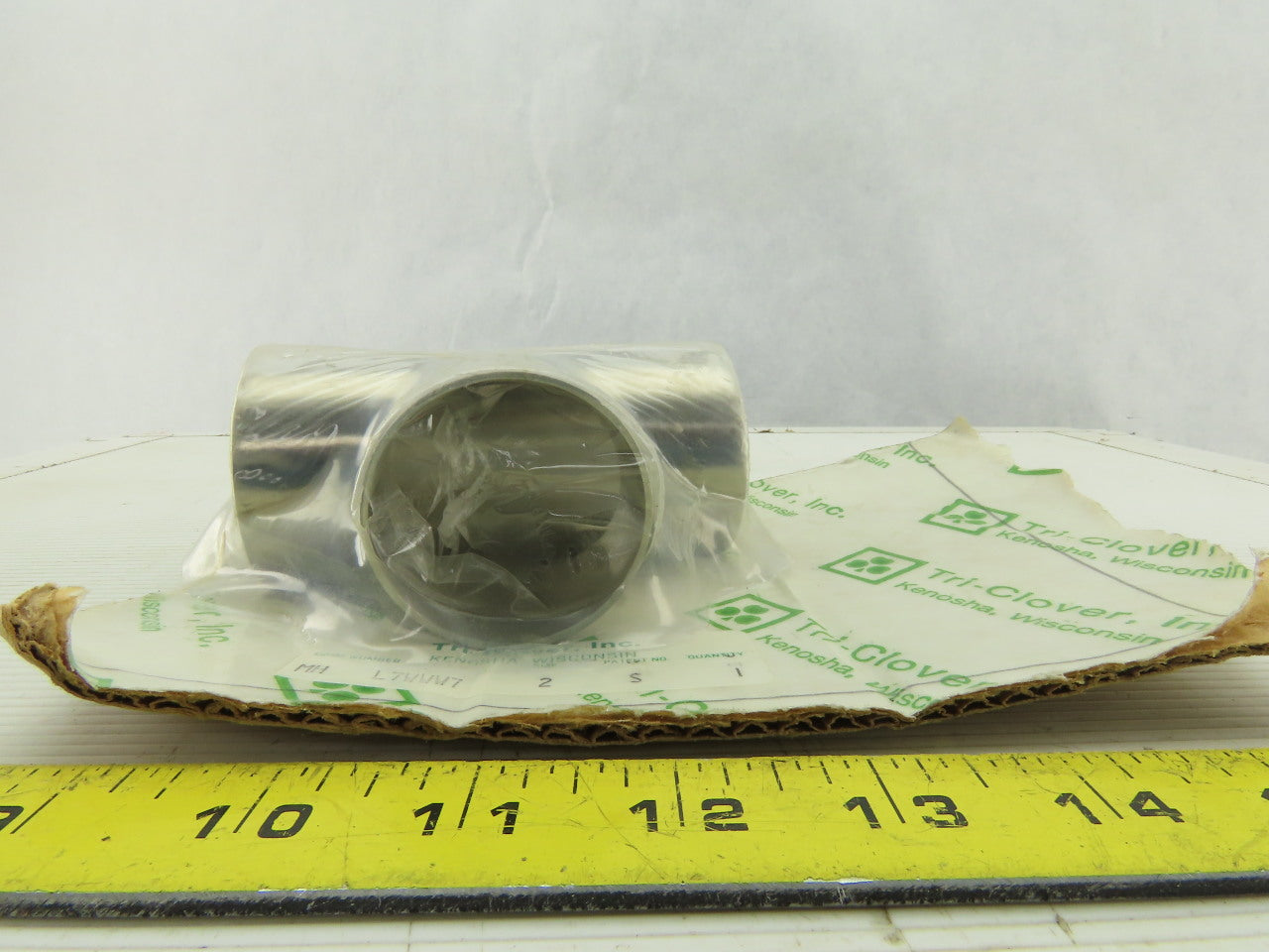 Tri-Clover L7WWW7 2" Stainless Steel Sanitary Butt Weld Tee