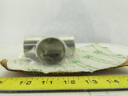 Tri-Clover L7WWW7 2" Stainless Steel Sanitary Butt Weld Tee