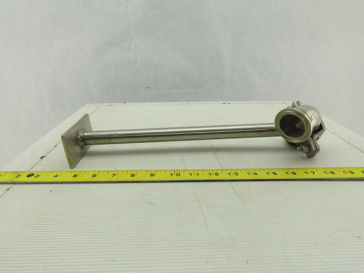 Stainless Steel Sanitary Pump Support Bracket For 1-1/2" Fittings 15" OAL