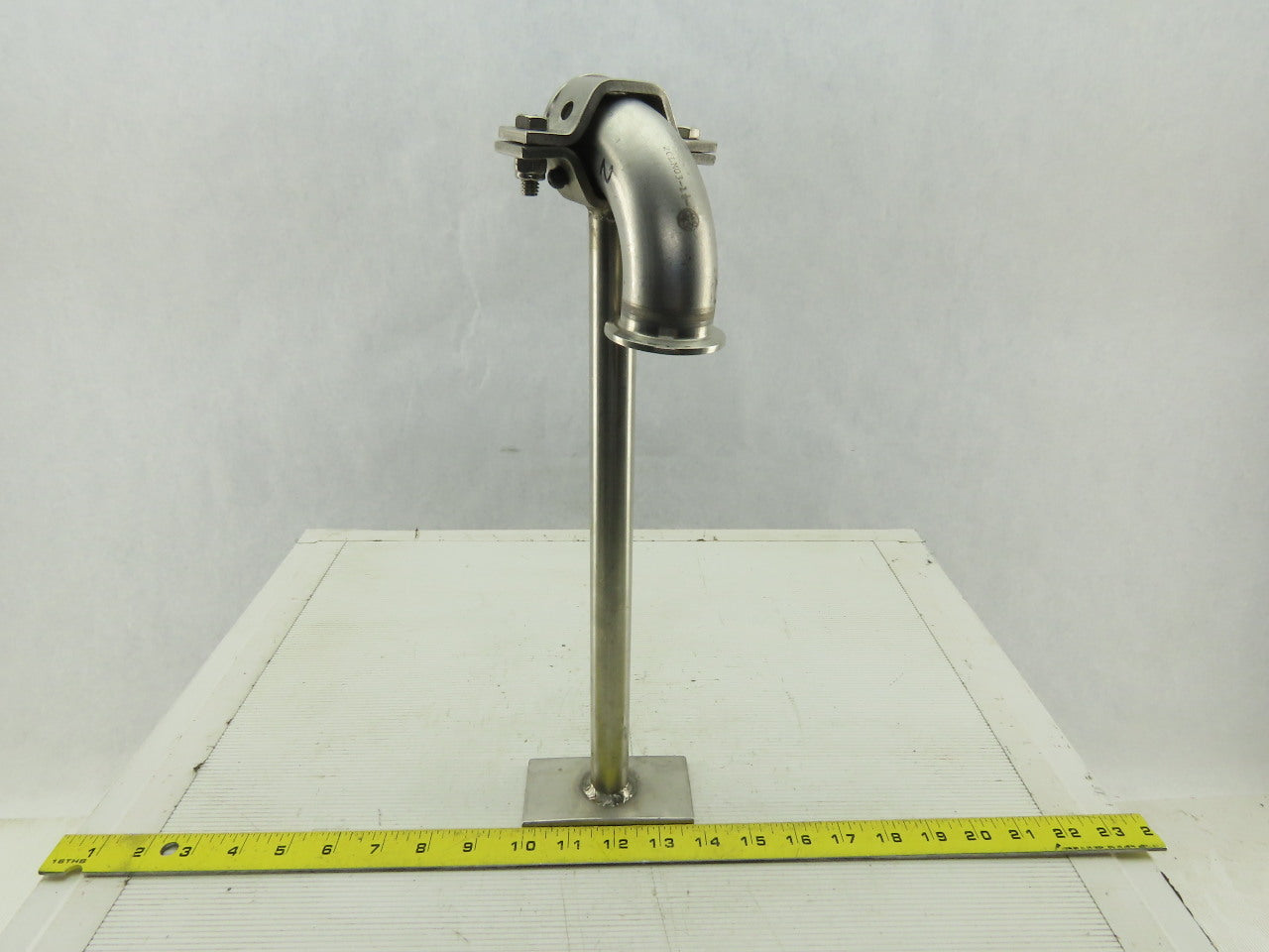 Stainless Steel Sanitary Pump Support Bracket For 1-1/2" Fittings 15" OAL