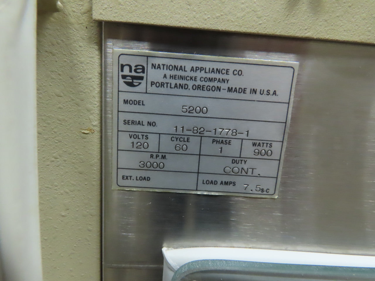 Napco Model 5200 120V 60Hz 1Ph 900W Water Jacketed Laboratory Incubator