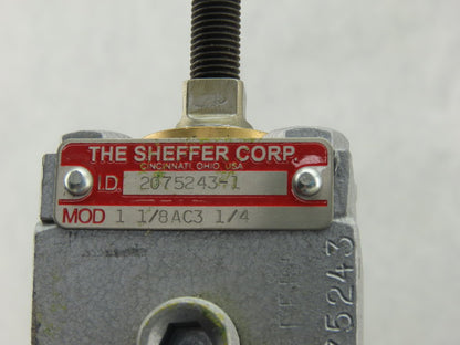 Sheffer 1 1/8AC3 1/4 1-1/8" Bore 3-1/4" Stroke Pneumatic Cylinder 250PSI