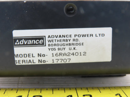 Advance 16RA24012 100-240V Input Linear Power Supply 24VDC Output