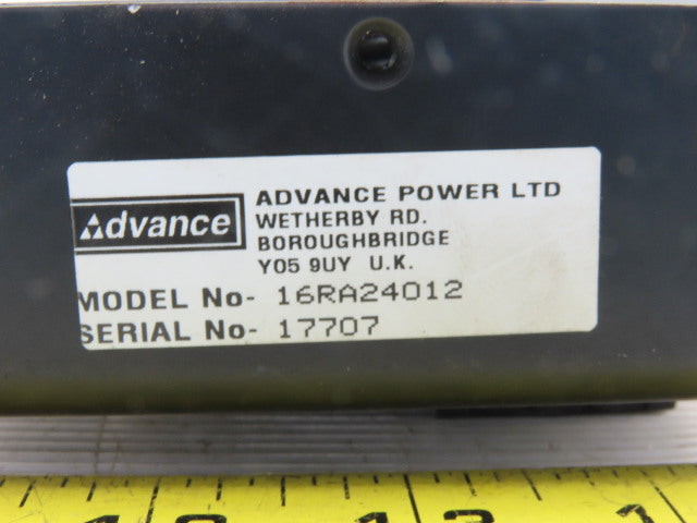 Advance 16RA24012 100-240V Input Linear Power Supply 24VDC Output