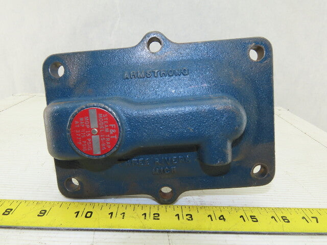 Armstrong 15-B6 Steam Trap Cover MOP 15 PSIG MAP175 PSIG At 377-¦ F