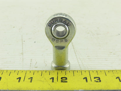 Durbal BEF8 M8-1.25 Threaded Rod End 8mm Ball Bore