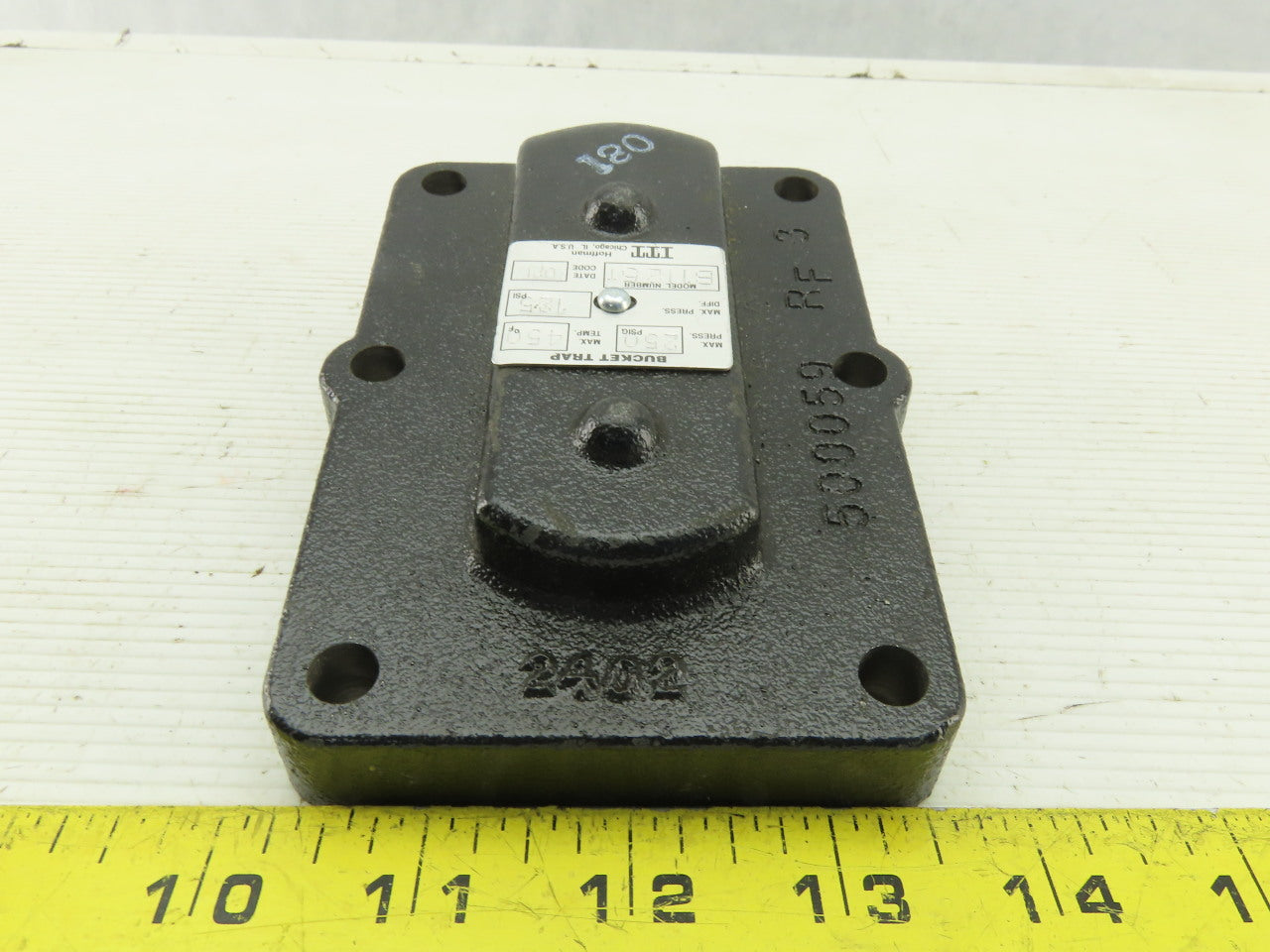 ITT HOFFMAN B1125T Bucket Trap Cover 250 Max Pres 455F Max Temp 125 Max Psi Diff
