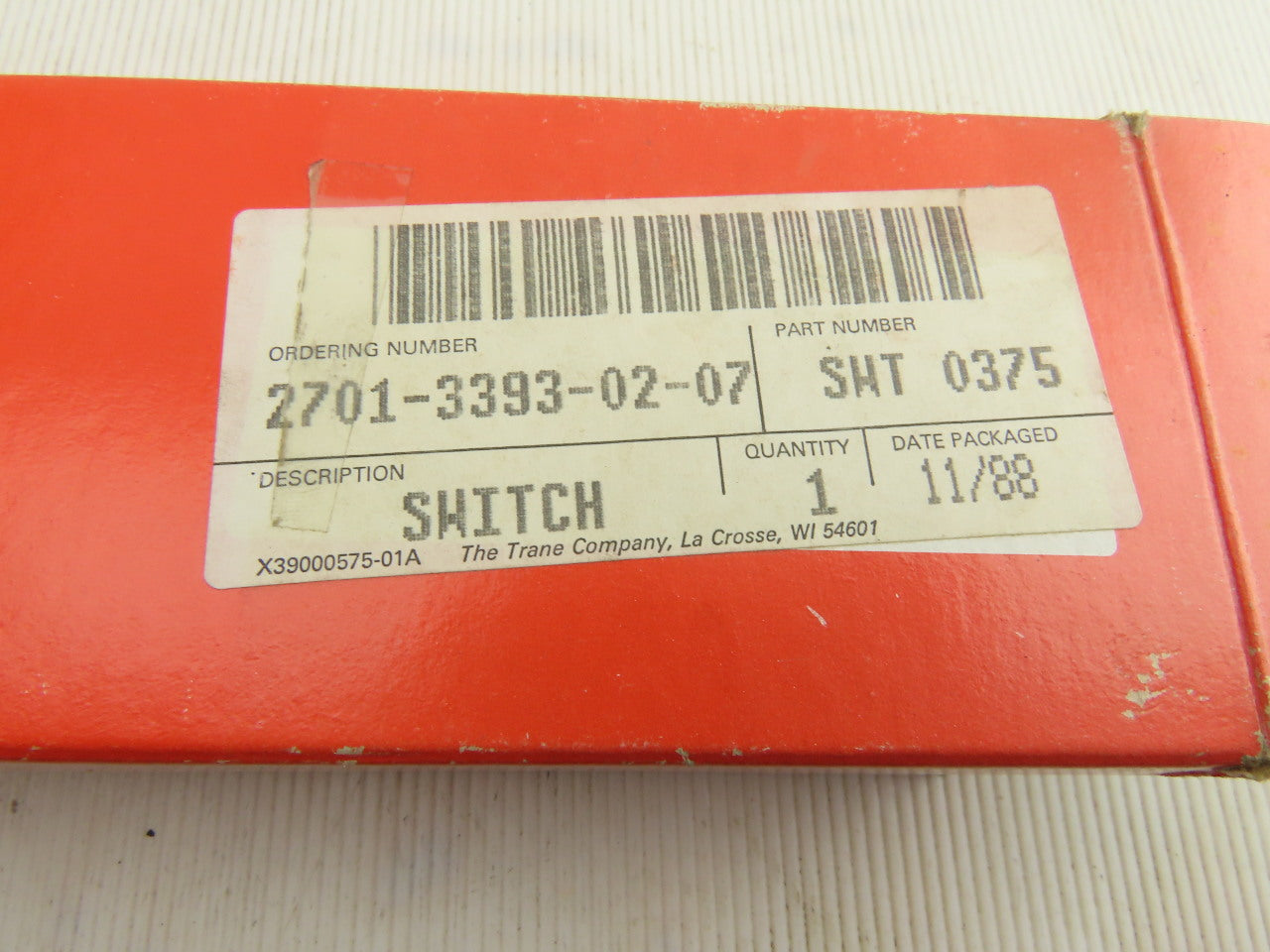 Trane SWT 0375 Temperature Control Switch