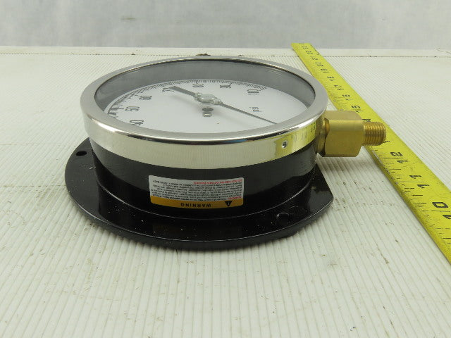Grainger 11A487 Pressure Gauge  0 to 100 psi Range  1/4" NPT