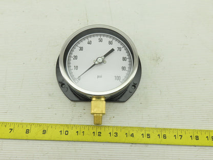 Grainger 11A487 Pressure Gauge  0 to 100 psi Range  1/4" NPT