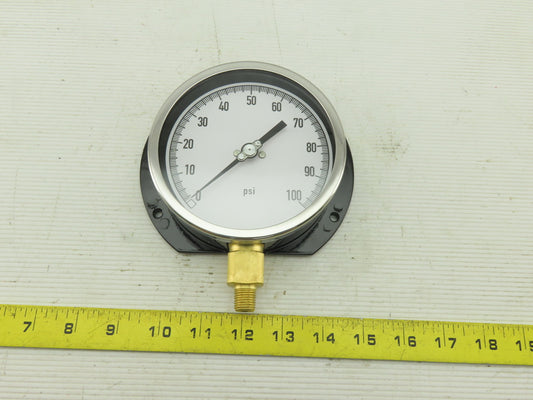 Grainger 11A487 Pressure Gauge  0 to 100 psi Range  1/4" NPT