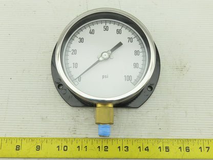 Grainger 11A487 Pressure Gauge  0 to 100 psi Range  1/4" NPT