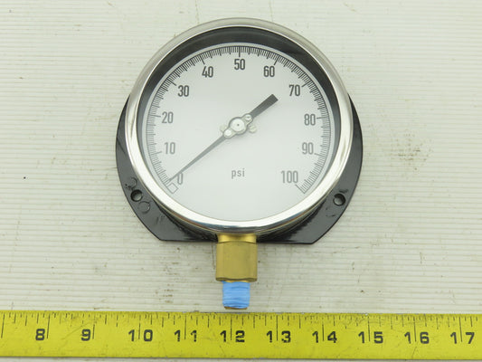Grainger 11A487 Pressure Gauge  0 to 100 psi Range  1/4" NPT