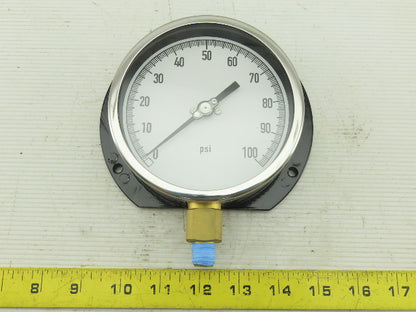 Grainger 11A487 Pressure Gauge  0 to 100 psi Range  1/4" NPT