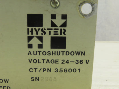 Hyster 356001 Forklift Auto Shut Down Module 24-36v