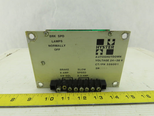 Hyster 356001 Forklift Auto Shut Down Module 24-36v