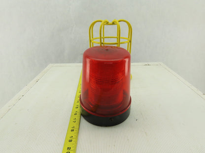 JW Speaker 540 R Forklift Safety Beacon Red Incandescent Strobe Light With Cage