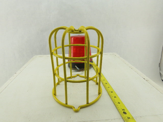 JW Speaker 540 R Forklift Safety Beacon Red Incandescent Strobe Light With Cage