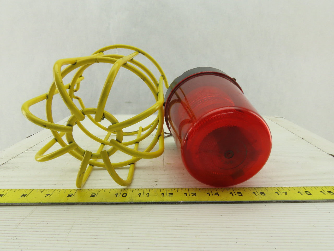 JW Speaker 540 R Forklift Safety Beacon Red Incandescent Strobe Light With Cage