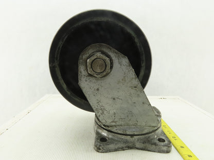 Albion 8" Dual Wheel Swivel Heavy Duty Caster Plate Mount