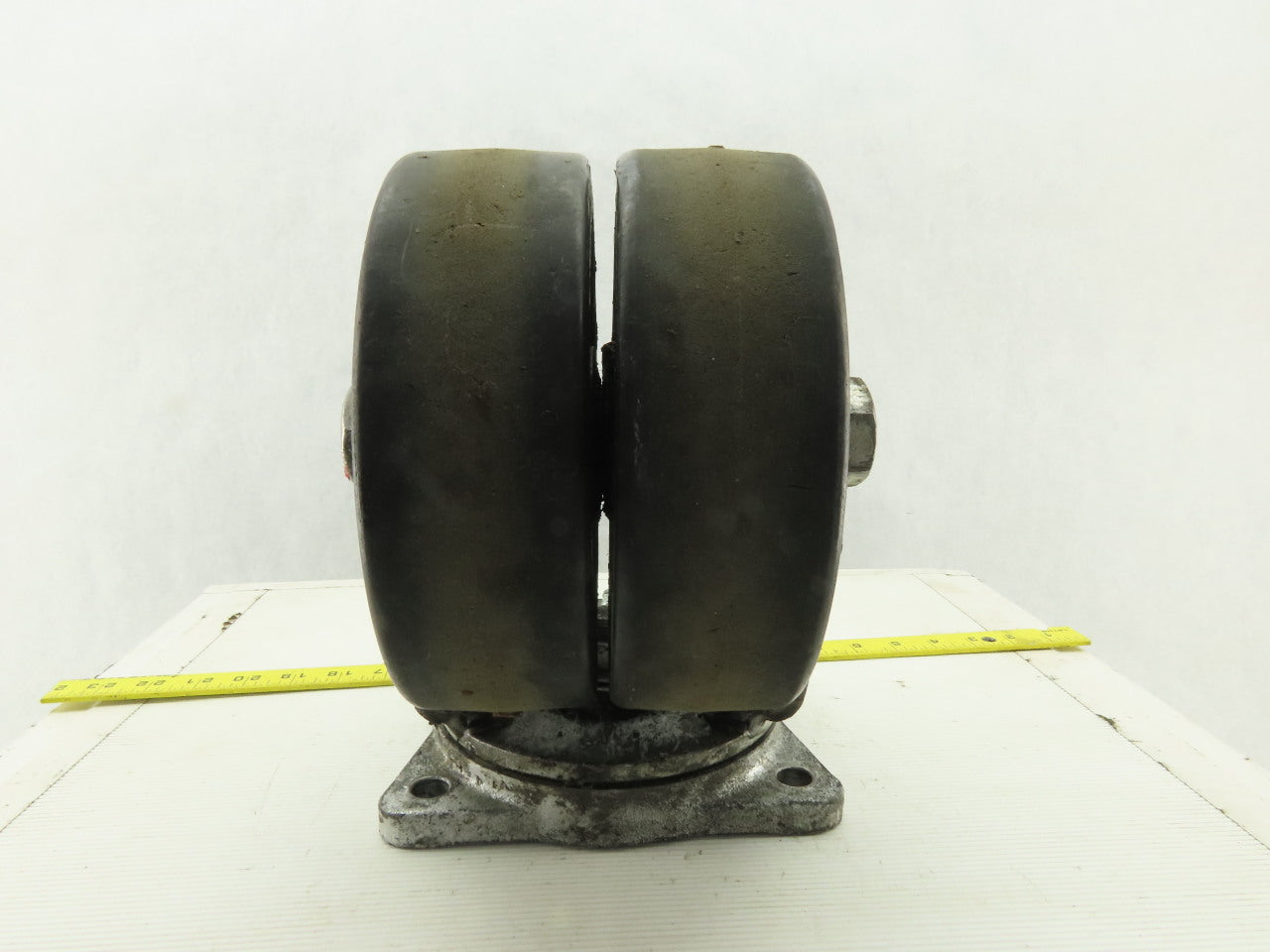 Albion 8" Dual Wheel Swivel Heavy Duty Caster Plate Mount