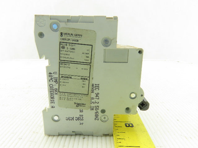 Merlin Gerin C60N Multi9 400V 2 Pole Breakers 10A 20A Lot Of 6