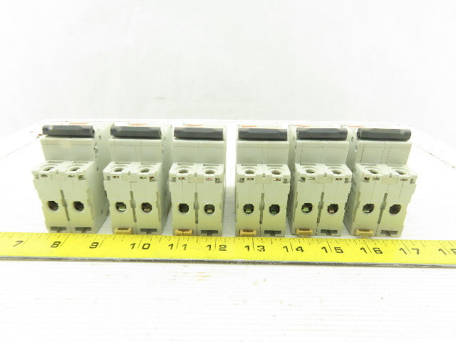 Merlin Gerin C60N Multi9 400V 2 Pole Breakers 10A 20A Lot Of 6